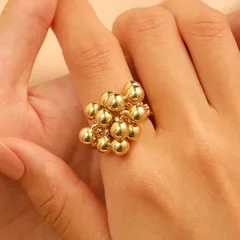 1 Piece Elegant Lady Geometric Zinc Alloy Plating Women's Open Rings