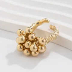 1 Piece Elegant Lady Geometric Zinc Alloy Plating Women's Open Rings 2