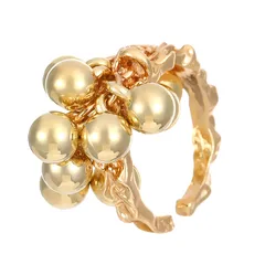 1 Piece Elegant Lady Geometric Zinc Alloy Plating Women's Open Rings 3