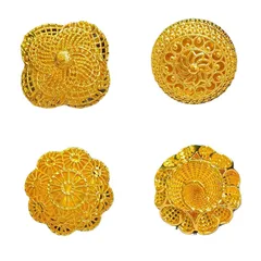 1 Piece Elegant Retro Geometric Flower Alloy Plating Women's Open Rings 5