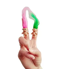 Fashion Resin Doll Open Ring For Unisex, 1 Piece 2