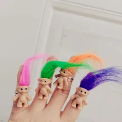 Fashion Resin Doll Open Ring For Unisex, 1 Piece 4