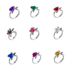 Lady Open Round Ring For Women, 1 Piece Alloy Electroplated Fashion Jewelry 4