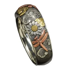 Fashion Geometric Alloy Ring For Women Featuring Printing Design, 1 Piece 4