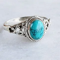 Fashion Oval Ring For Women Featuring Electroplated Alloy With Artificial Gemstones, 1 Piece 3