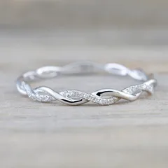 Fashion Twist Ring For Women Featuring Rhinestones, Made Of Alloy With Artificial Gemstones, 1 Piece 3