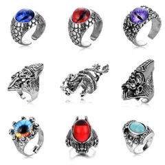 Hip-Hop Crown Open Ring For Unisex, Alloy Material With Artificial Gemstones, Featuring Electroplated Design