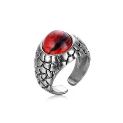 Hip-Hop Crown Open Ring For Unisex, Alloy Material With Artificial Gemstones, Featuring Electroplated Design 4