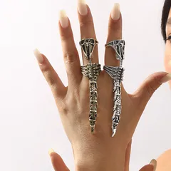 1 Piece Punk Geometric Alloy Plating Men's Rings 3