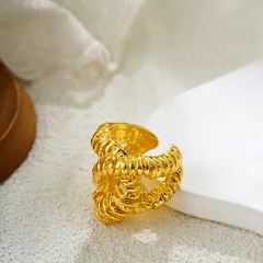 1 Piece Retro Classic Style Geometric Alloy Plating Unisex Open Rings 5