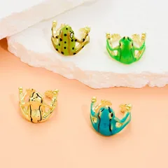 1 Piece Streetwear Frog Zinc Alloy Plating Unisex Open Rings
