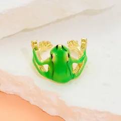 1 Piece Streetwear Frog Zinc Alloy Plating Unisex Open Rings 2