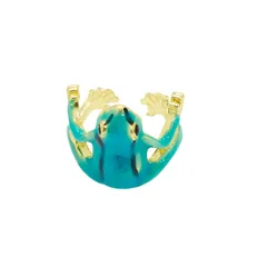 1 Piece Streetwear Frog Zinc Alloy Plating Unisex Open Rings 3