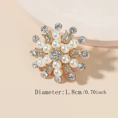 1 Piece Vintage Style Luxurious Flower Alloy Rhinestones Pearl Women's Rings 2