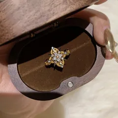 Lucky Heart Adjustable Ring For Women In Simple Style, Copper Material With Zircon Inlay 3