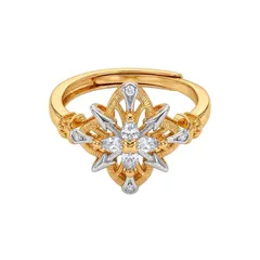 Lucky Heart Adjustable Ring For Women In Simple Style, Copper Material With Zircon Inlay 5