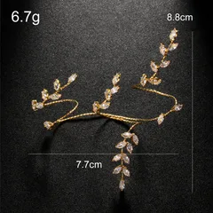 Adjustable Leaf Ring For Women In Mixed Materials With Zircon Inlay, Silver Color, Perfect For Wedding 2