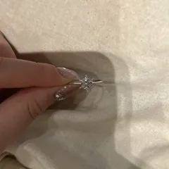 Sweet Adjustable Snowflake Ring For Women In Copper With Zircon Inlay 2