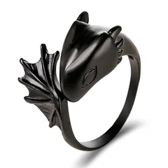 Fashion Angel White Alloy Ring For Unisex, Electroplated Design Feature