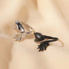 Fashion Angel White Alloy Ring For Unisex, Electroplated Design Feature 2