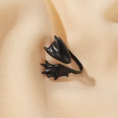 Fashion Angel White Alloy Ring For Unisex, Electroplated Design Feature 3