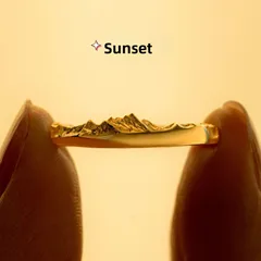 Asymmetrical Copper Ring For Women With Electroplated Gold Plating In Simple Style