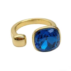 Asymmetrical Open Ring For Women In Gold With Electroplated Finish, New Style Summer Jewelry 5