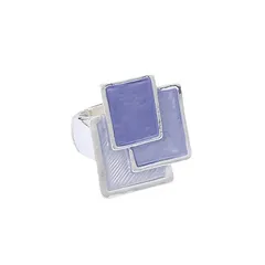 Asymmetrical Zinc Alloy Rings For Women, Handmade With Unique Craftsmanship In Elegant Colour 5
