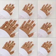 Asymmetrical Zinc Alloy Ring For Women With Artificial Gemstones, Featuring 0.03µm Coating Thickness