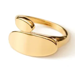 Adjustable Women’s Basic Metal Ring For Water Droplets Featuring 18K Gold Plated Water Plating Technique, 1 Piece 3