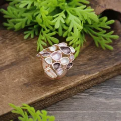Blue Flowers Ring For Women Made Of Zinc Alloy Featuring Enamel Craftsmanship 3