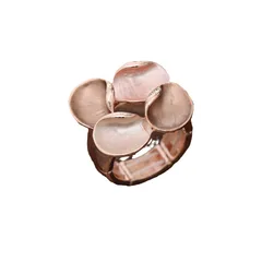 Blue Flowers Ring For Women In Zinc Alloy Featuring Enamel Craftsmanship 5