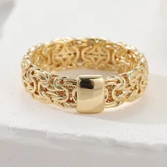 Bohemian Moon Ring For Unisex Featuring Electroplated Gold Copper Design 2