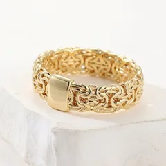 Bohemian Moon Ring For Unisex Featuring Electroplated Gold Copper Design 3