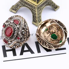 Bohemian Style Geometric Pattern Alloy Ring Elegant Vintage European Brand Unisex Jewelry Accessory 4