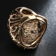 Bohemian Style Geometric Pattern Alloy Ring Elegant Vintage European Brand Unisex Jewelry Accessory 5