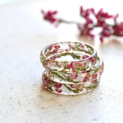 Bohemian Wooden Mosaic Ring Casual Outdoor Jewelry Women's Gift Unisex Design Original Floral Print Wooden Material 3