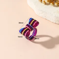 Bow Tie Ring For Adults Featuring Three-Dimensional Resin Craftsmanship 3