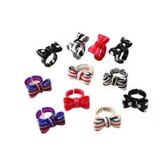 Bow Tie Ring For Adults Featuring Three-Dimensional Resin Craftsmanship 5