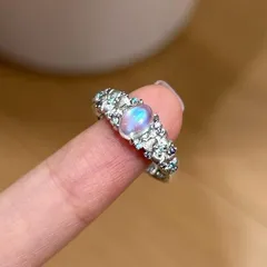 Brushed Brass Purple Flowers Ring For Women With Zircon Inlay 2