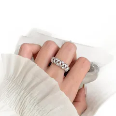 Brushed Copper Lace Ring For Women, Daily Wear Elegant Jewelry 5