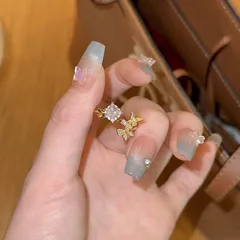 Butterfly Open Ring For Women In Electroplated Copper With Retro Style 3