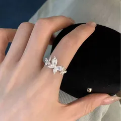 Novelty Butterfly Open Rings For Women Featuring Electroplated Metal And Three-Dimensional Craftsmanship 3