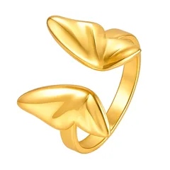 Butterfly Ring For Women In 201 Stainless Steel With 18K Real Gold Plated Finish Featuring PVD Coated 0.03µm Thickness 3