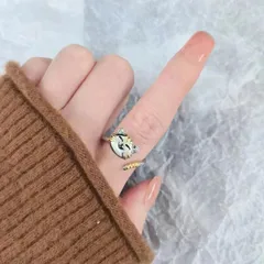 For Women Cartoon Style Alloy Animal Ring Featuring Electroplated Design, 1 Piece