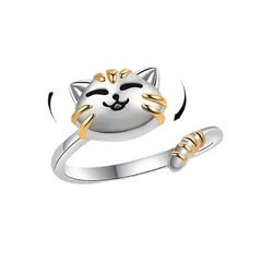 For Women Cartoon Style Alloy Animal Ring Featuring Electroplated Design, 1 Piece 3