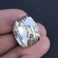Casual Simple Style Streetwear Geometric Alloy Plating Artificial Gemstones Unisex Rings 3