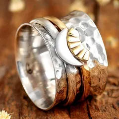 Casual Simple Style Streetwear Geometric Alloy Plating Women's Rings 2