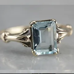Classic Square Turquoise Ring For Women Wish Hot Sale Antique Silver Plated Geometric Alloy Vintage Hand Jewelry 2