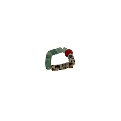 Colorful Crystal Beaded Ring Ins Niche Design High-grade Finger Ring Light Luxury Temperament All-Match Ring Accessories 5